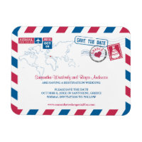 Grèce Air Mail Wedding Enregistrer la Date 3x4