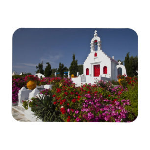Magnet Flexible Grèce, Mykonos, jolie petite chapelle dans