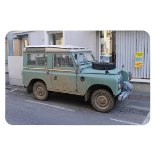Magnet Flexible Green Land Rover
