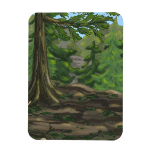 Magnet Flexible Green Woods