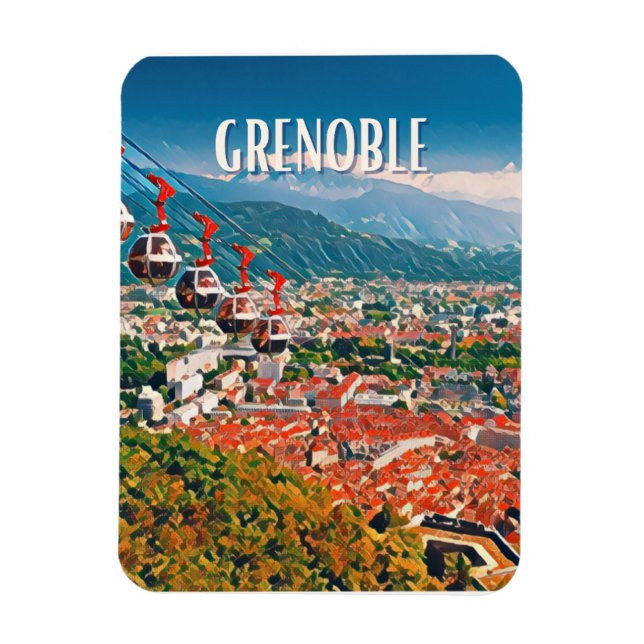 Magnet Flexible Grenoble Photo Vintage (Vertical)