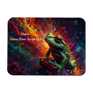 Magnet Flexible Grenouille cosmique Art Imprimer Conception psyché