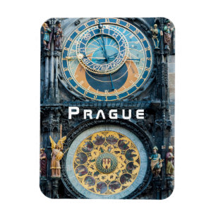 Magnet Flexible Gros plan sur l'horloge astronomique de Prague - R