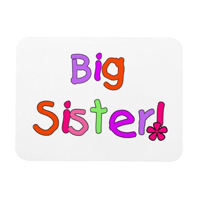 Magnet Flexible Grosses Soeurs Cadeaux (Horizontal)