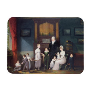 Magnet Flexible Groupe de famille dans un intérieur, c.1800