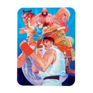 Magnet Flexible Groupe de Street Fighter 2 Ryu