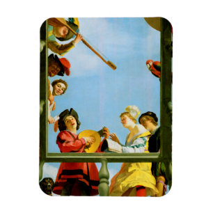 Magnet Flexible Groupe musical sur Balcon Art Art Néerlandais Pein