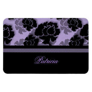 Magnet Flexible Grungy Floral Decadence Flexi Magnet, Lilac