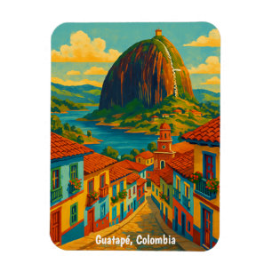 Magnet Flexible Guatape coloré El Penol Rock Colombie