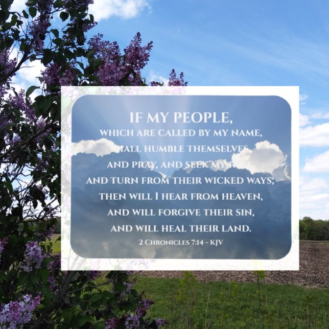 Magnet Flexible Guérir leur terre, Si mon peuple, 2 Chroniques 7:1 (Créateur téléchargé)