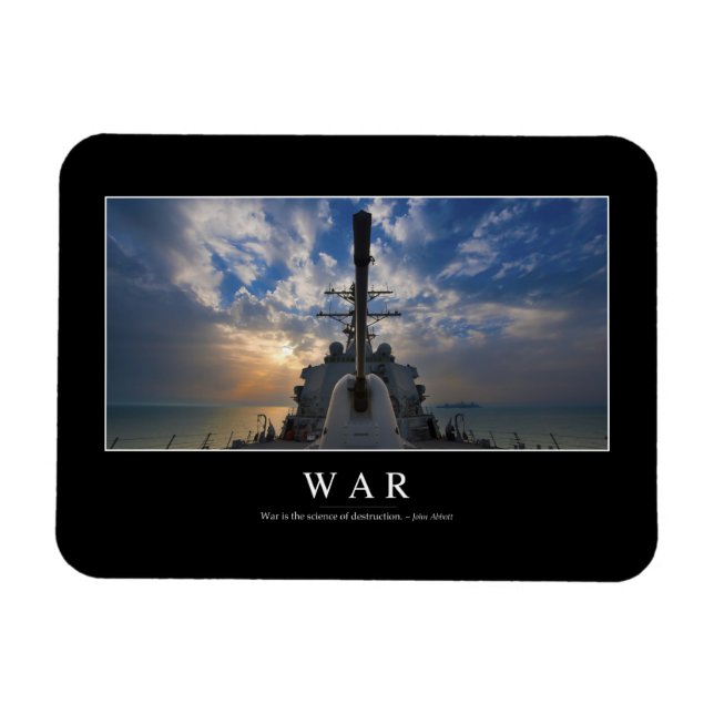 Magnet Flexible Guerre : Citation Inspirationnelle 2 (Horizontal)