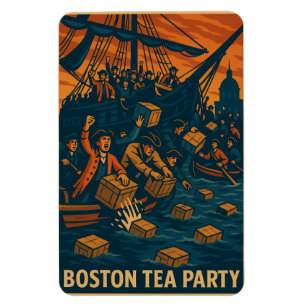 Magnet Flexible Guerre d'Indépendance 1773 USA One Nation Under Te