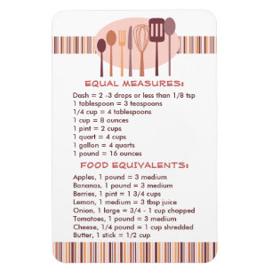 Magnet Flexible Guide pratique de cuisine pour l'aimant de