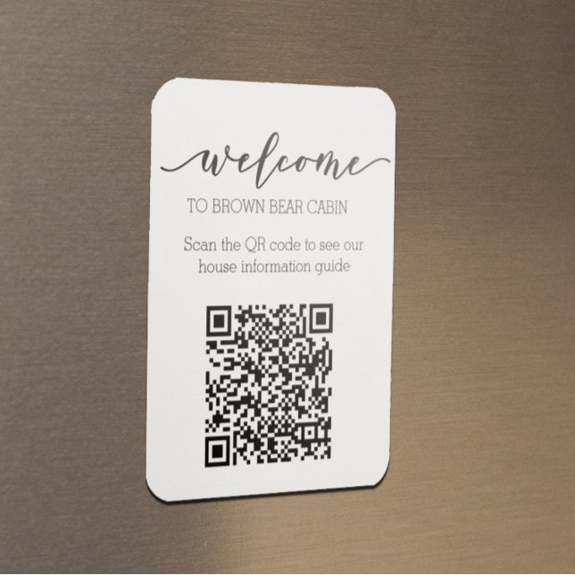 Magnet Flexible Guide STR Code QR Guide d'information Location de  (Créateur téléchargé)