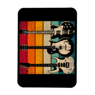 Magnet Flexible Guitare rétro