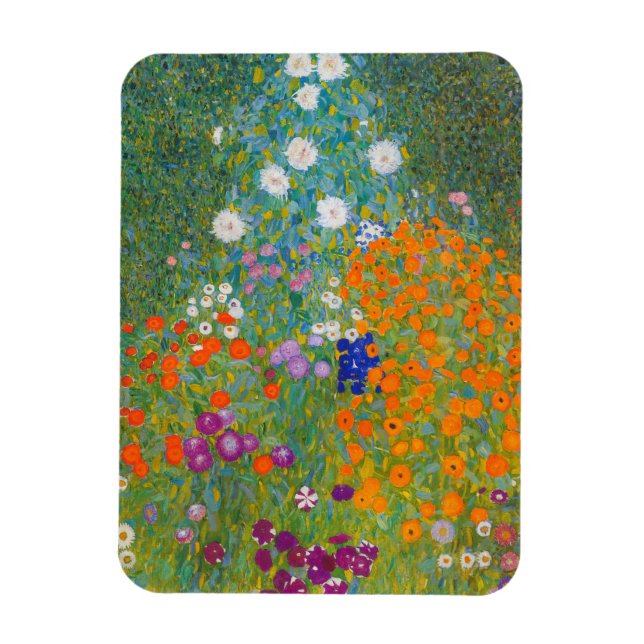 Magnet Flexible Gustav Klimt - Jardin des fleurs (Vertical)