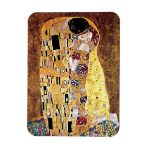 Magnet Flexible Gustav Klimt - Le baiser - Art Nouveau Vintage