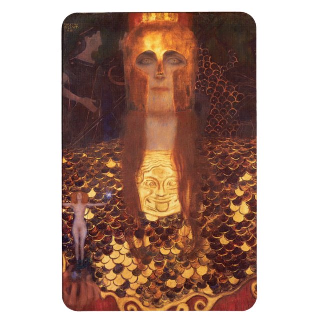Magnet Flexible Gustav Klimt Minerva Pallas Athena (Vertical)