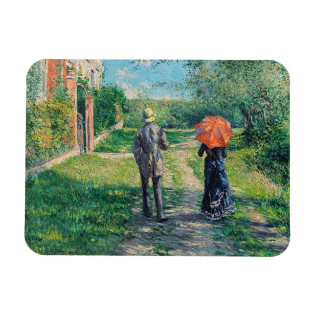Magnet Flexible Gustave Caillebotte - Le chemin vers le haut (Horizontal)
