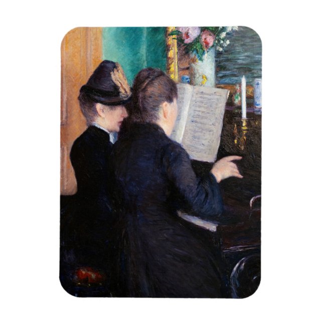 Magnet Flexible Gustave Caillebotte - Leçon de piano (Vertical)
