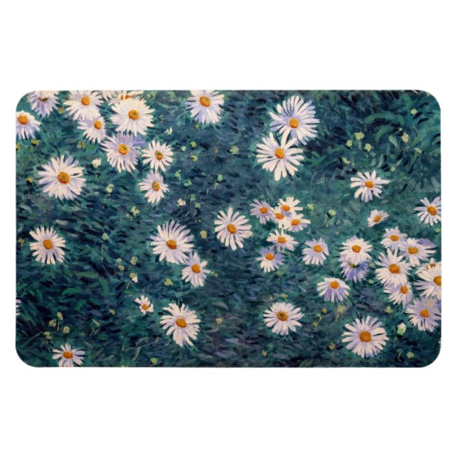 Magnet Flexible Gustave Caillebotte - Lit de marguerites, détails (Horizontal)