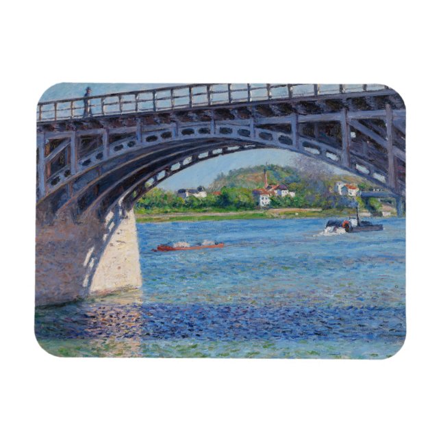 Magnet Flexible Gustave Caillebotte - Pont à Argenteuil & Seine (Horizontal)