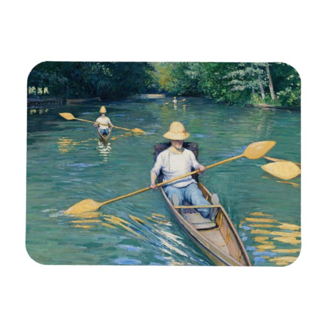 Magnet Flexible Gustave Caillebotte - Skiffs on the Yerres (Horizontal)