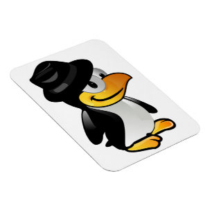 MAGNET FLEXIBLE HABILLÉ VERS LE HAUT PENGUIN