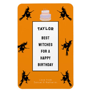 Magnet Flexible Halloween Anniversaire drôle personnalisable