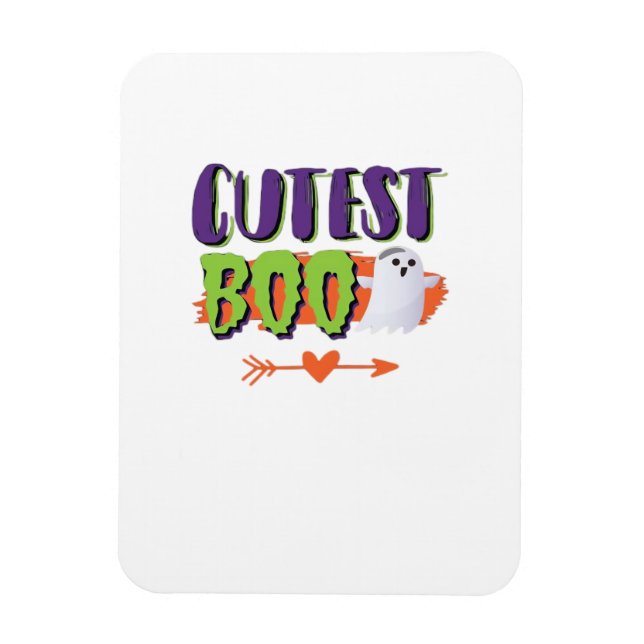 Magnet Flexible Halloween Boo Cutest Funny Décontracté (Vertical)