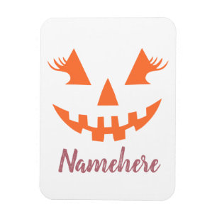 Magnet Flexible Halloween Citrouille Jack-o'-lantern fille personn