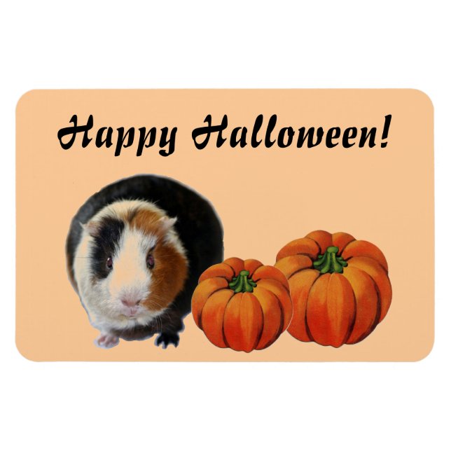 Magnet Flexible Halloween du cochon de Guinée (Horizontal)