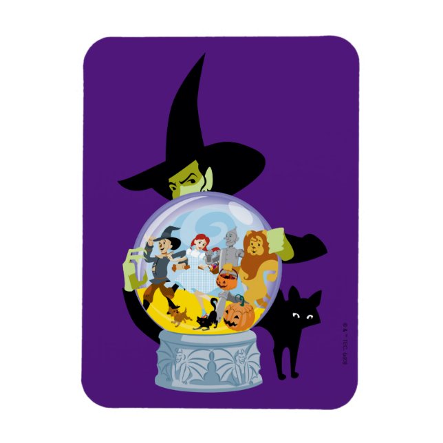 Magnet Flexible Halloween en cristal de sorcière méchante (Vertical)