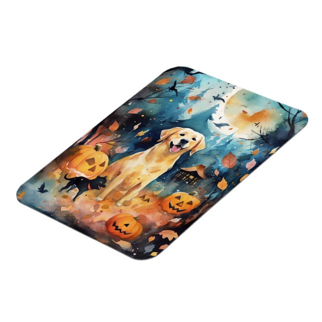 Magnet Flexible Halloween Lappund Finlandais Avec Peur Citrouille (Côté Gauche)