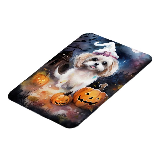 Magnet Flexible Halloween Malti Tzu Avec Peur Citrouille (Côté Gauche)