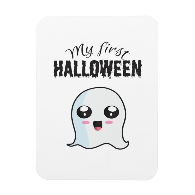 Magnet Flexible Halloween mignonne Boo nouveau-né bébé fille premi (Vertical)