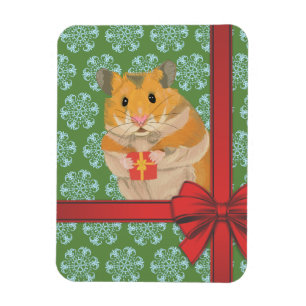 Magnet Flexible Hammy Christmas Hamster Noël