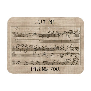Magnet Flexible Handwritten 1700s Music Composition Fugue Bach