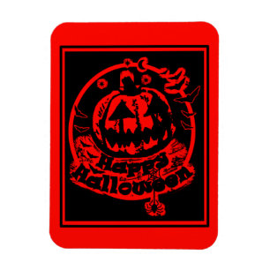 Magnet Flexible Happy Halloween Jack-o'-lantern