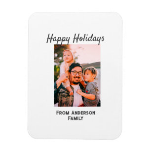 Magnet Flexible Happy vacances photo moderne amour simple mo famil