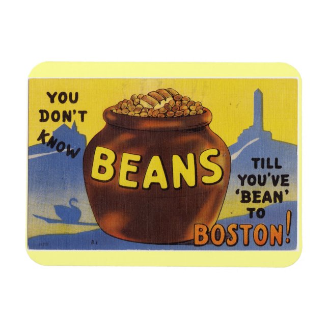 Magnet Flexible Haricots cuits à Boston (Horizontal)