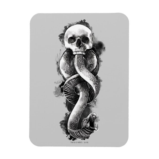 Magnet Flexible Harry Potter | Aquarelle de marque foncée (Vertical)