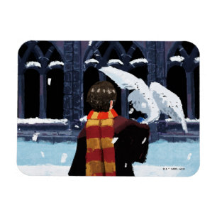 Magnet Flexible HARRY POTTER™ & Hedwig dans la neige