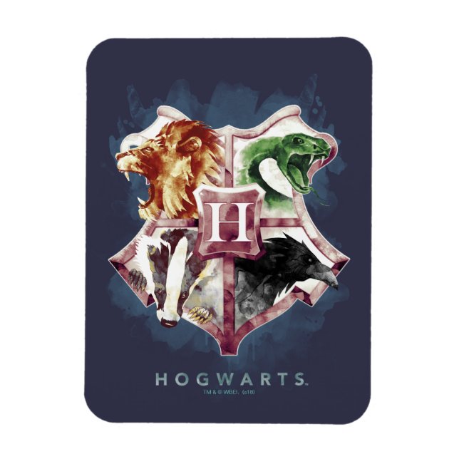 Magnet Flexible Harry Potter | HOGWARTS™ Crest Aquarelle (Vertical)
