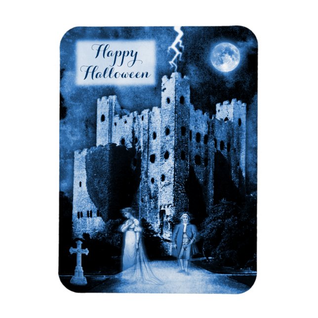Magnet Flexible Hauné Château Gothic Happy Halloween (Vertical)