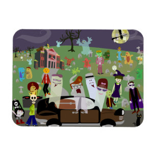 Magnet Flexible Haunted Halloween Graveyard Party