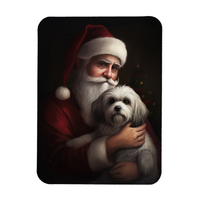Magnet Flexible Havanais avec Noël Festif du Père Noël (Vertical)