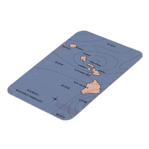 Magnet Flexible Hawaii Prévisions météorologiques Vintages