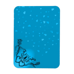 Magnet Flexible Heart with Flower and Butterfly