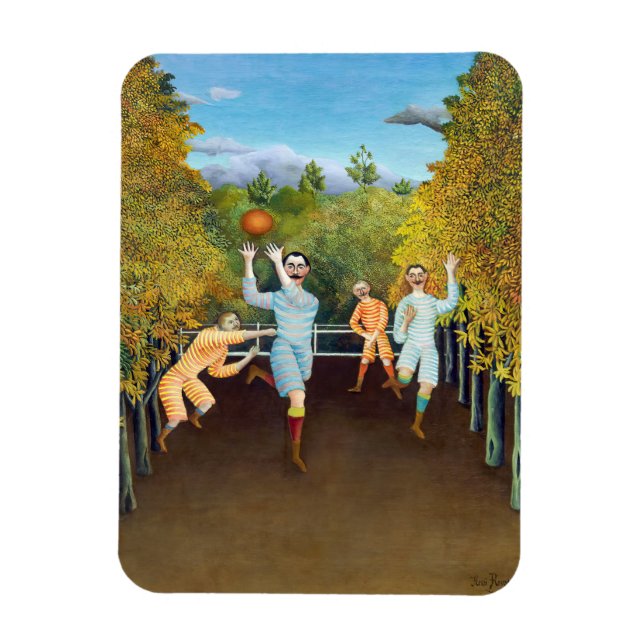 Magnet Flexible Henri Rousseau - Les joueurs de football (Vertical)